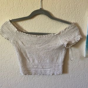 Kendall and Kylie Ribbed Off the shoulder top